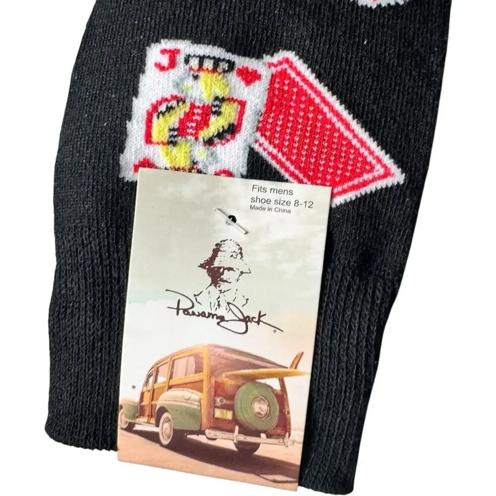 Panama Jack Men's Poker Themed Socks NWT
